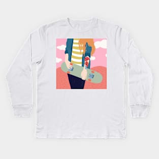 Skatergirl Kids Long Sleeve T-Shirt